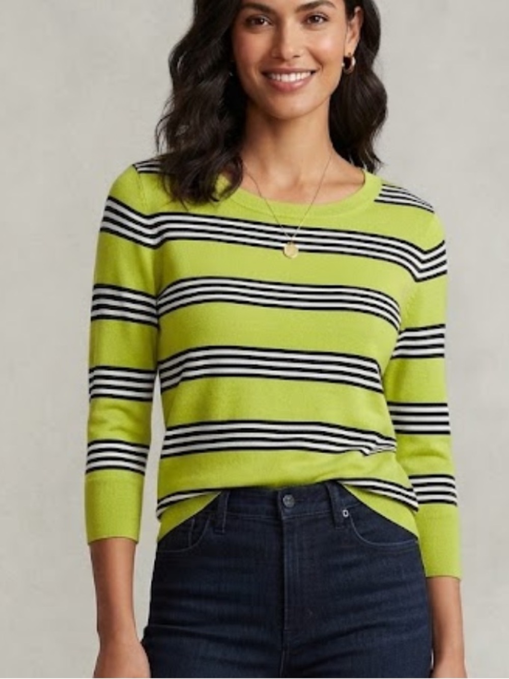Joseph A Striped Sweater nwt